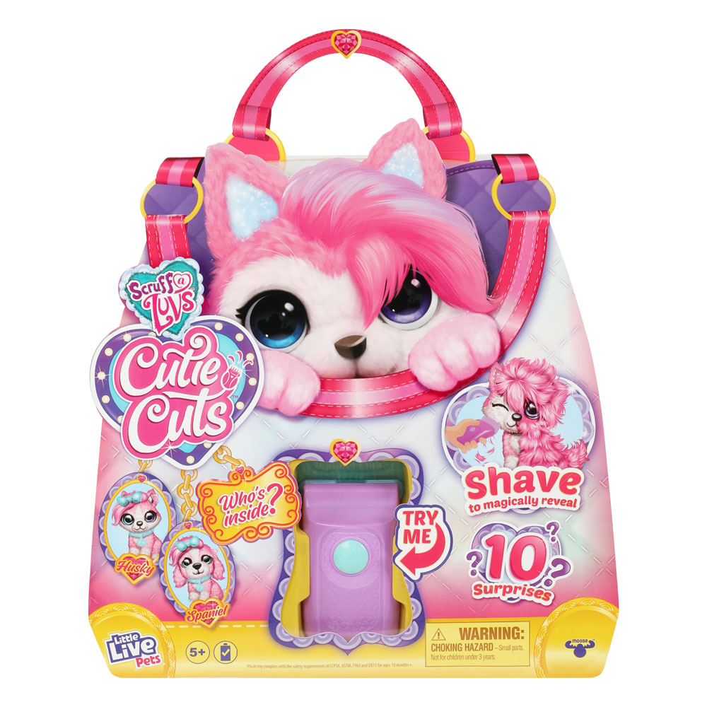 Little Live Scruff-A-Luvs Cutie Cuts Pastel Pink and White - R ...