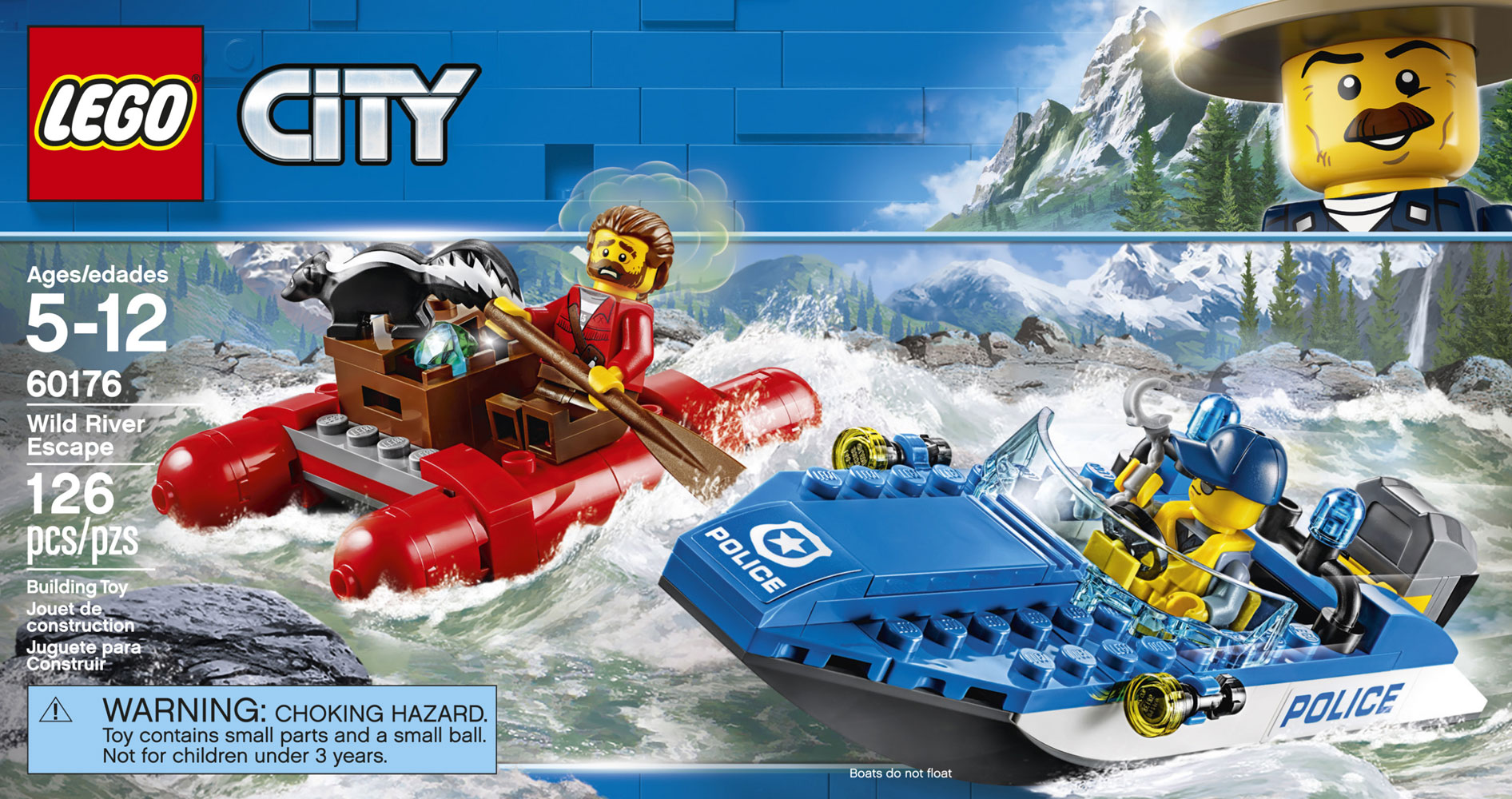 lego city police wild river escape