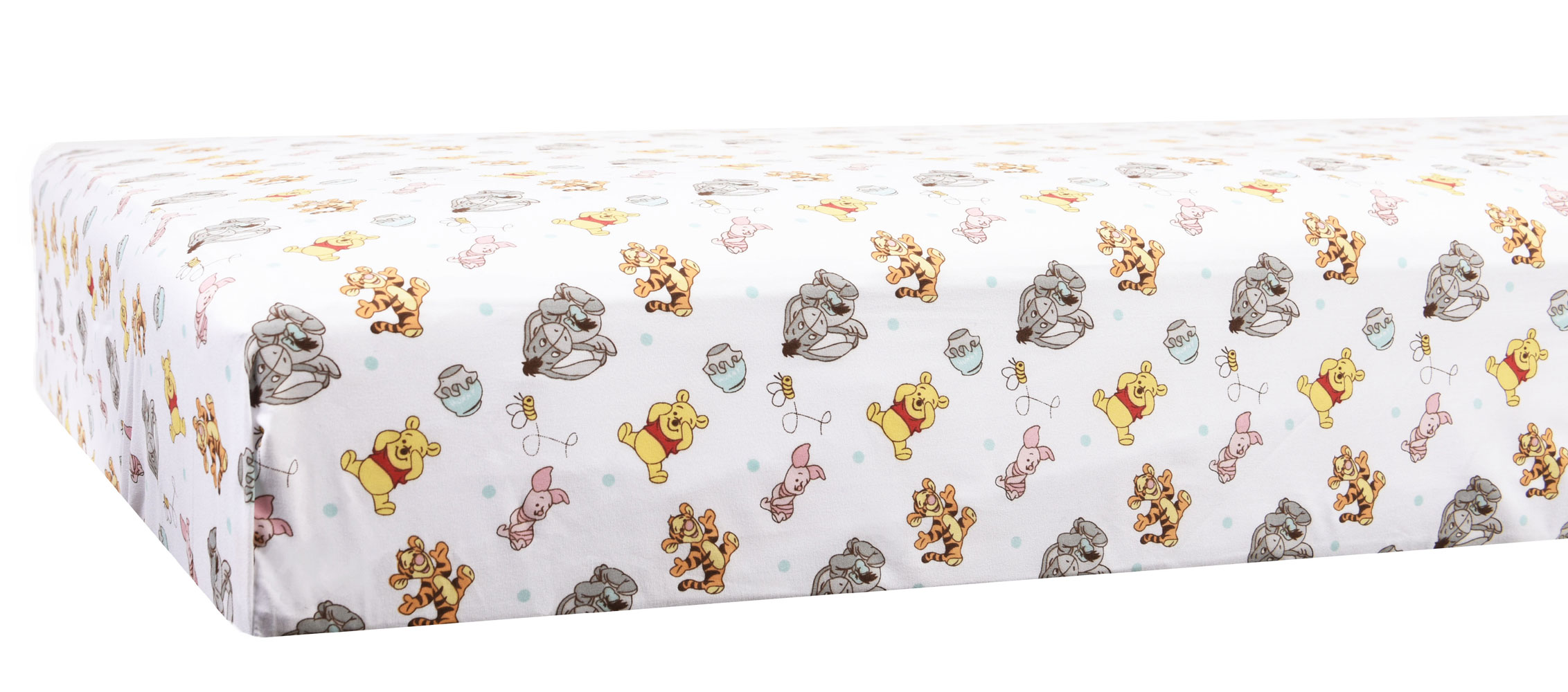 winnie the pooh fitted crib sheet