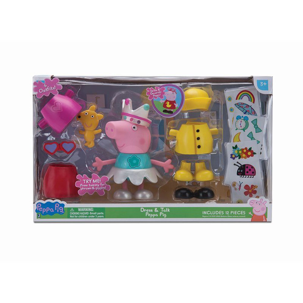 peppa pig talking dress up peppa large figure