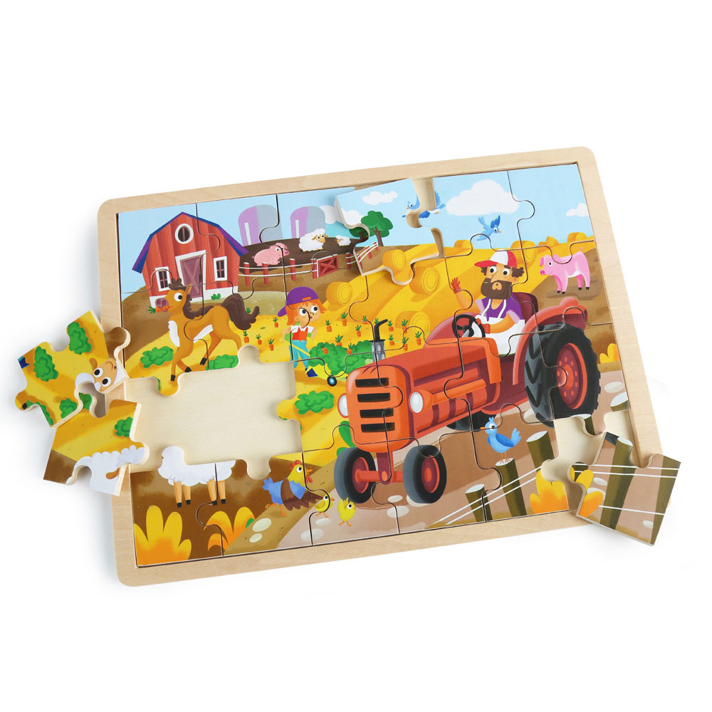 Imaginarium Discovery Wooden Jigsaw Puzzle Assortment Farm Toys R