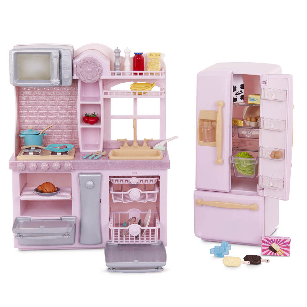 Buy Our Generation Gourmet Kitchen Set Pink Home Kitchen Play Food for  18-inch Dolls for CAD Toys R Us Canada