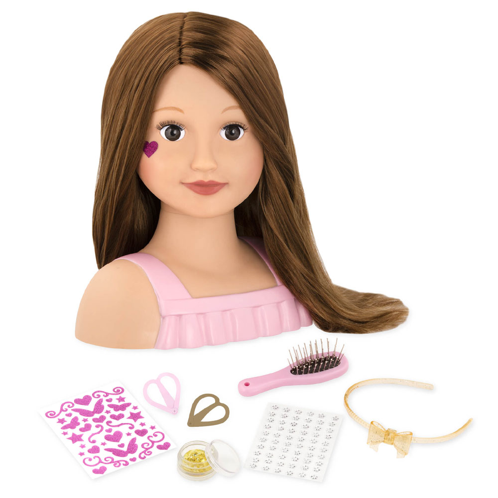 Our Generation, Talia, 9inch Doll Styling Head English Edition