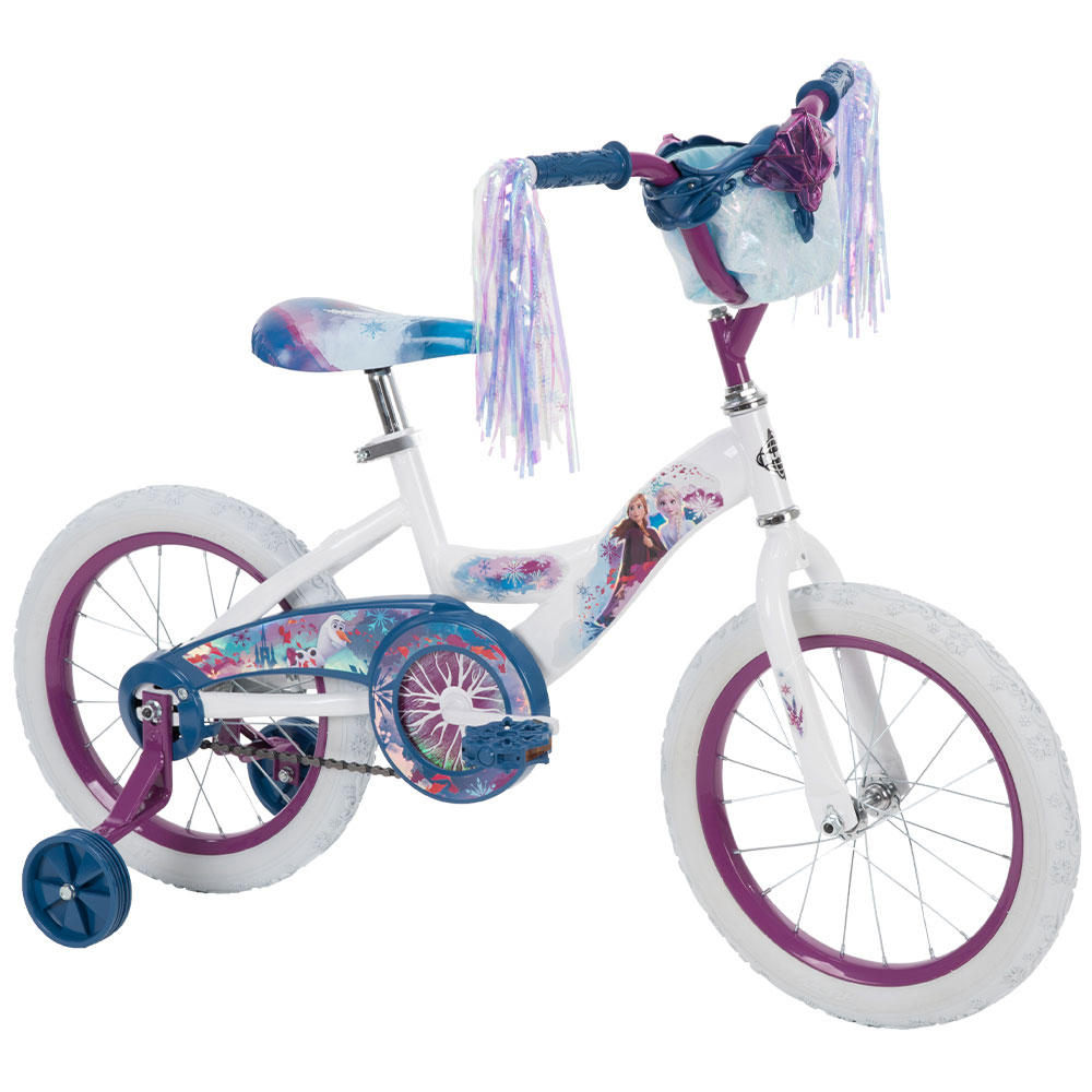 Vélo 16'' Reine des NEIGES 2 - Frozen II/Disney équipé de 2 Freins, Porte  poupée et Panier Avant. : : Sports et Loisirs