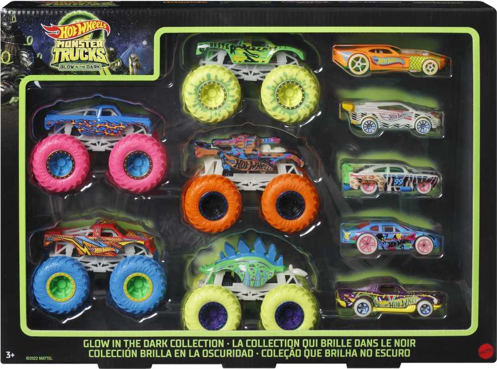 Coloriage Monster Truck Hot Wheels Hot Wheels - Monster Trucks - Coffret 10Véhicules Phosphorescents - Notre exclusivité | Toys R Us Canada