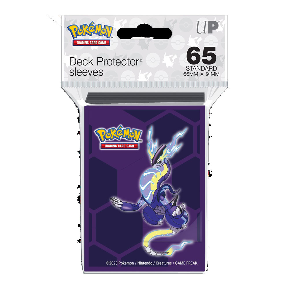 Miraidon Standard Deck Protector Sleeves (65ct) for Pokemon