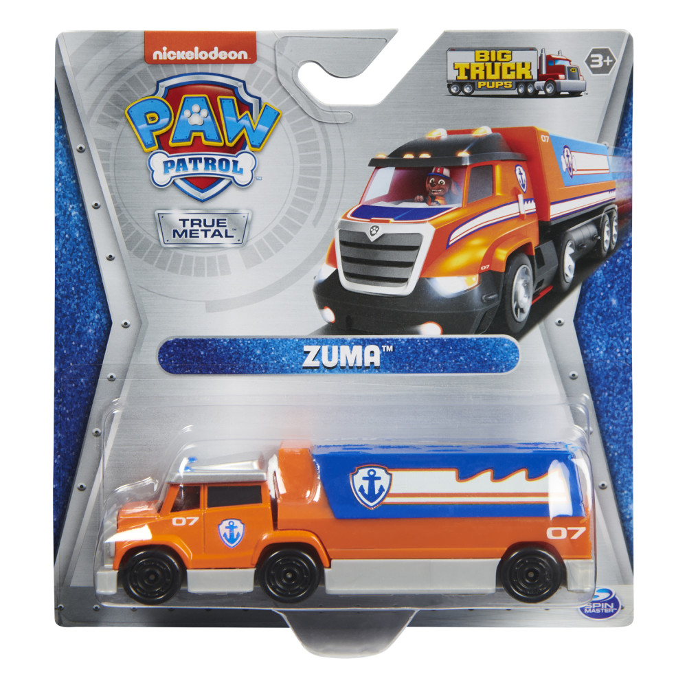 PAW Patrol, True Metal Zuma Collectible DieCast Toy Trucks, Big Truck