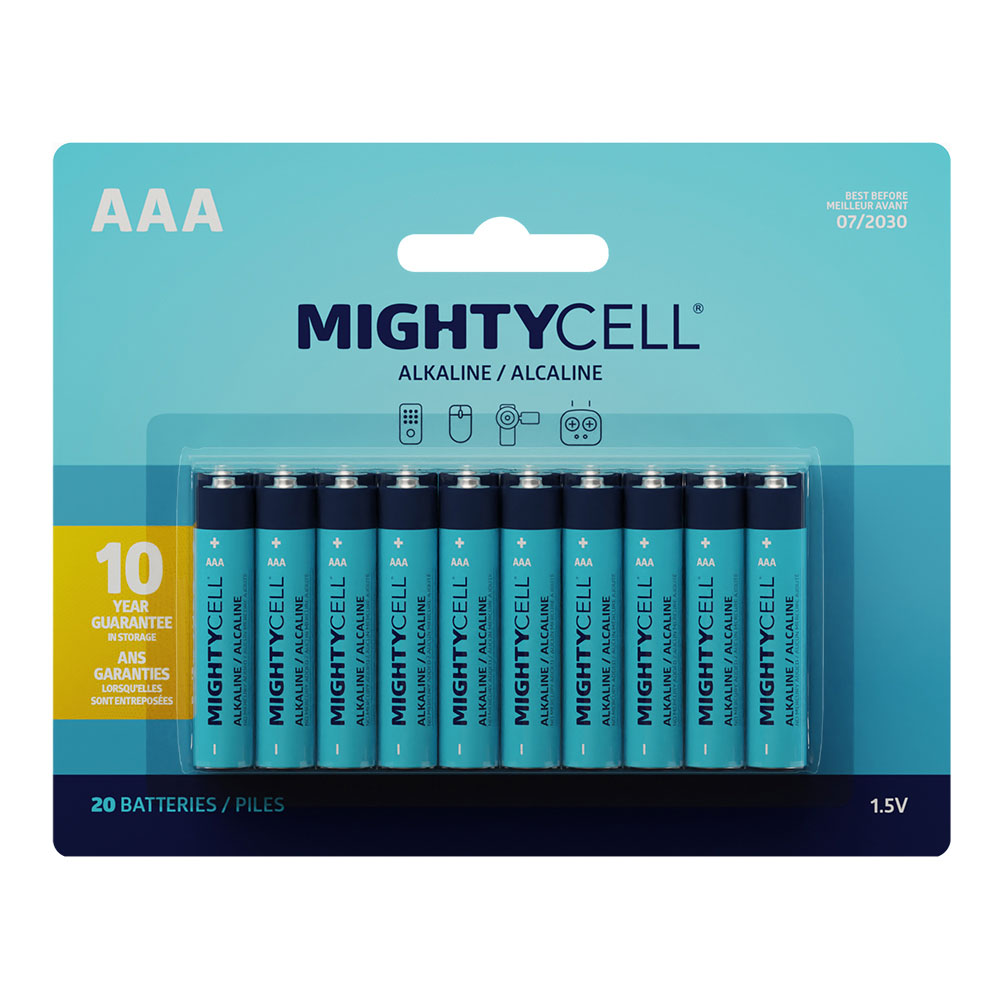 MightyCell 20 Pack AAA Alkaline Batteries Toys R Us Canada