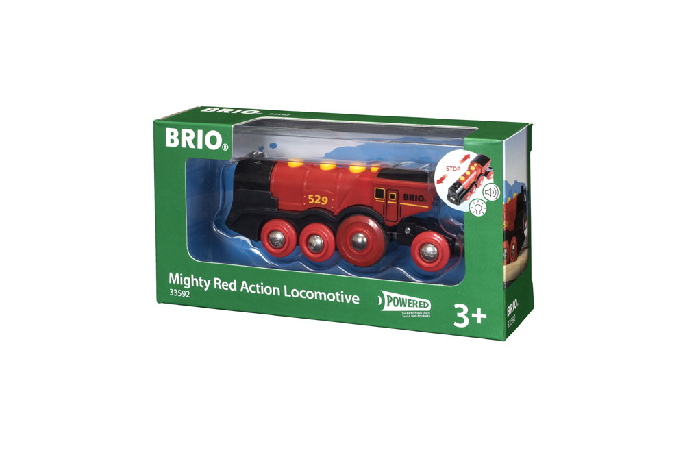 mighty red action locomotive