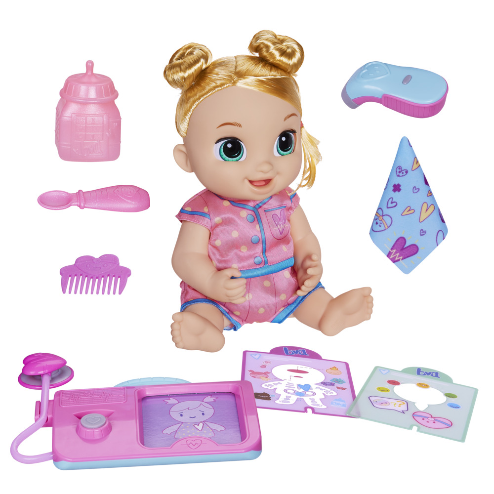 Baby Alive Lulu Achoo Doll, 12Inch Interactive Doctor Play Toy, Blonde