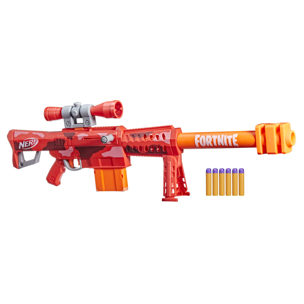 Nerf Fortnite Heavy SR Blaster, Longest Nerf Fortnite Blaster Ever R