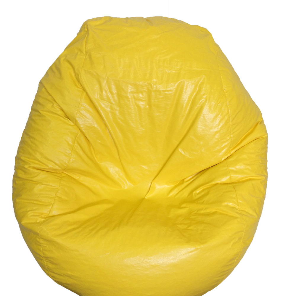 Boscoman Cover ONLY Fun Teardrop Adult Vinyl Beanbag Chair Yellow