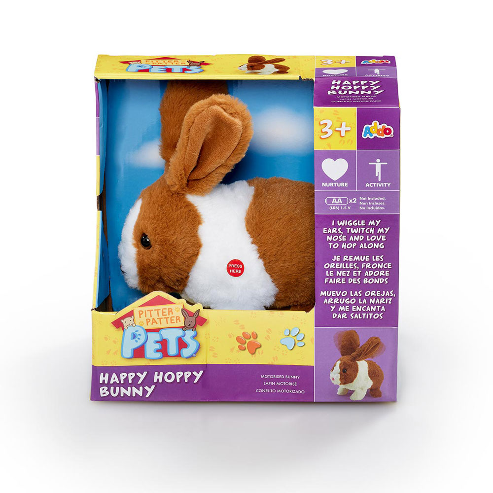 Pitter Patter Pets Coffret Happy Hoppy Bunny Brun foncé et Blanc
