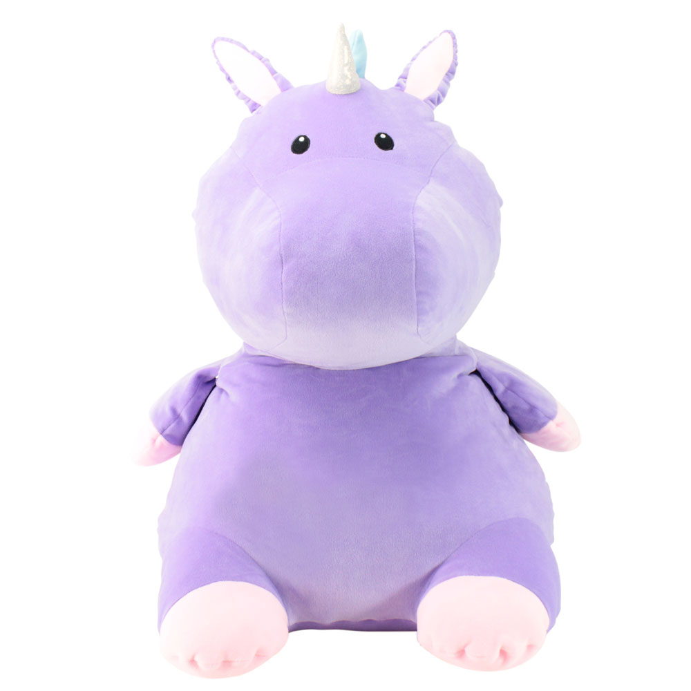 Animal Adventure Squeeze With Love Jumbo Over-Stuffed Ultra-Soft Plush  Lavender Unicorn