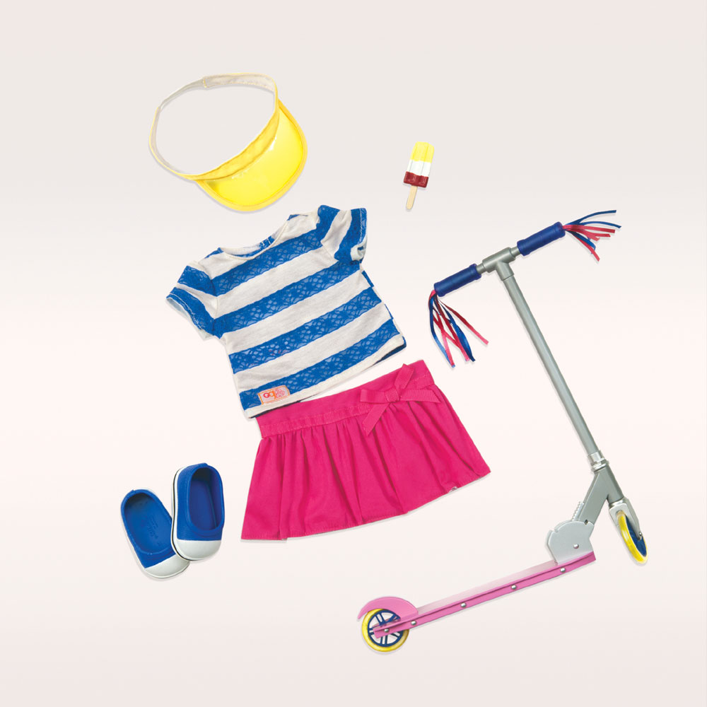 Our Generation, Cute To Scoot, Scooter and Outfit Set for 18inch Dolls