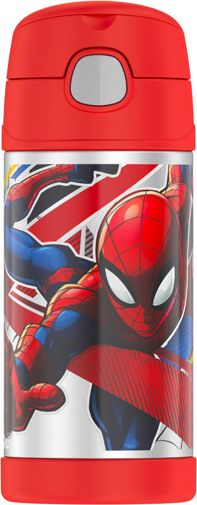 Thermos Funtainer Stainless Steel Water Bottle With Straw Spider Man Styles May Vary Toys R Us Canada