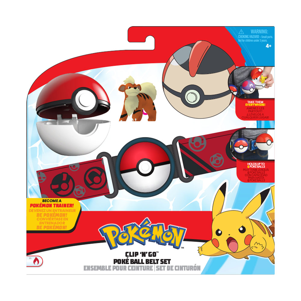 Pokemon Clip N Go Poke Ball Belt Set Timer Ball Poke Ball And Growlithe Toys R Us Canada