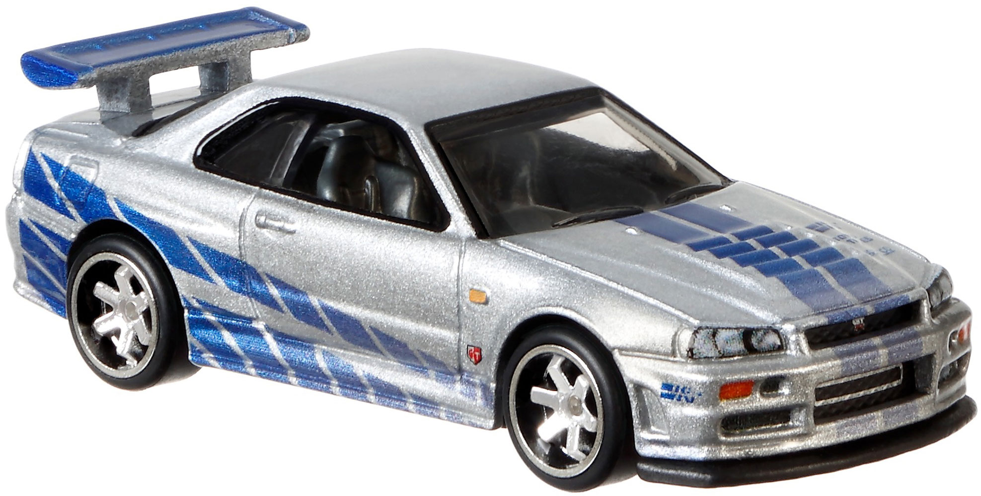 ミニカー Hotwheels fast&furious s2000 GT-R R34 Hot Wheels 2 Fast 2 Furious Nissan Skyline GT-R BNR34 NO