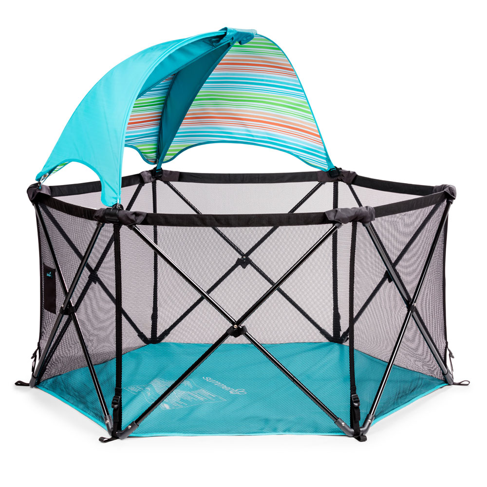 ●Playa Made Clic Lullaby Zip All-in-One Portable Playard - Driftwood | Chicco