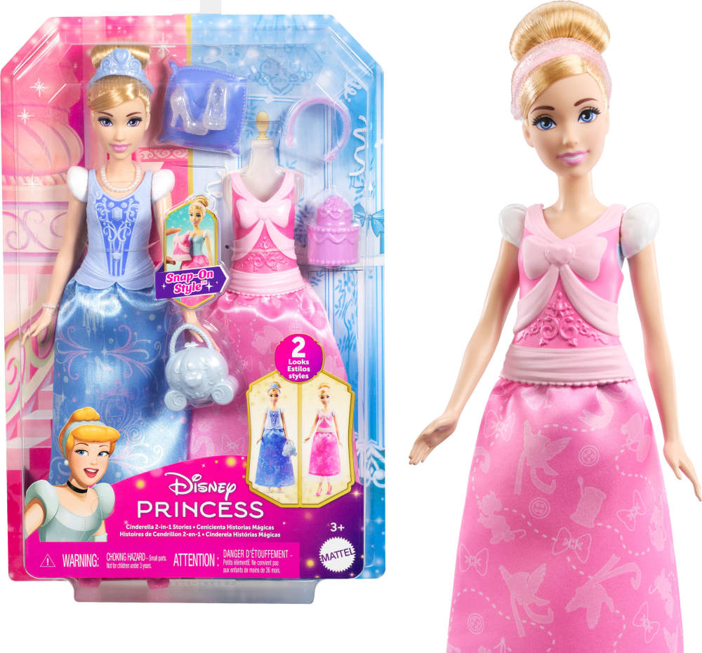 Princesses Disney Poupée Cendrillon et Tenues Coffret avec