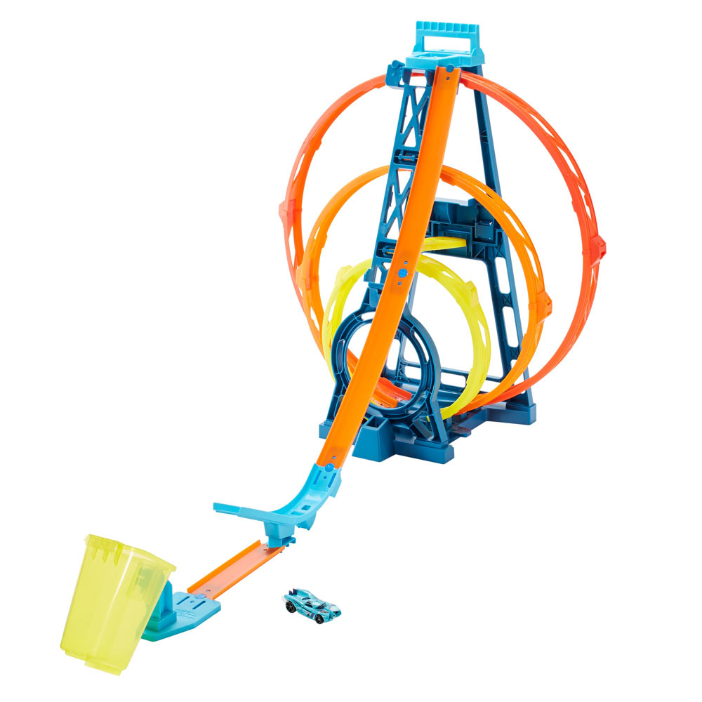 hot wheels 4 loop track