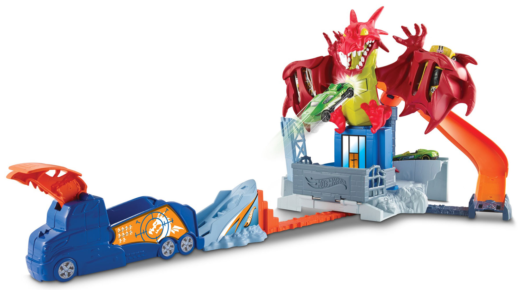 hot wheels dragon set