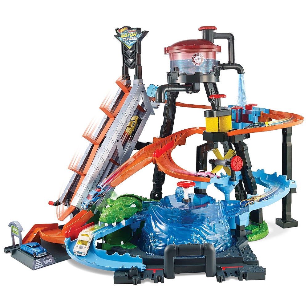 hot wheels car wash track