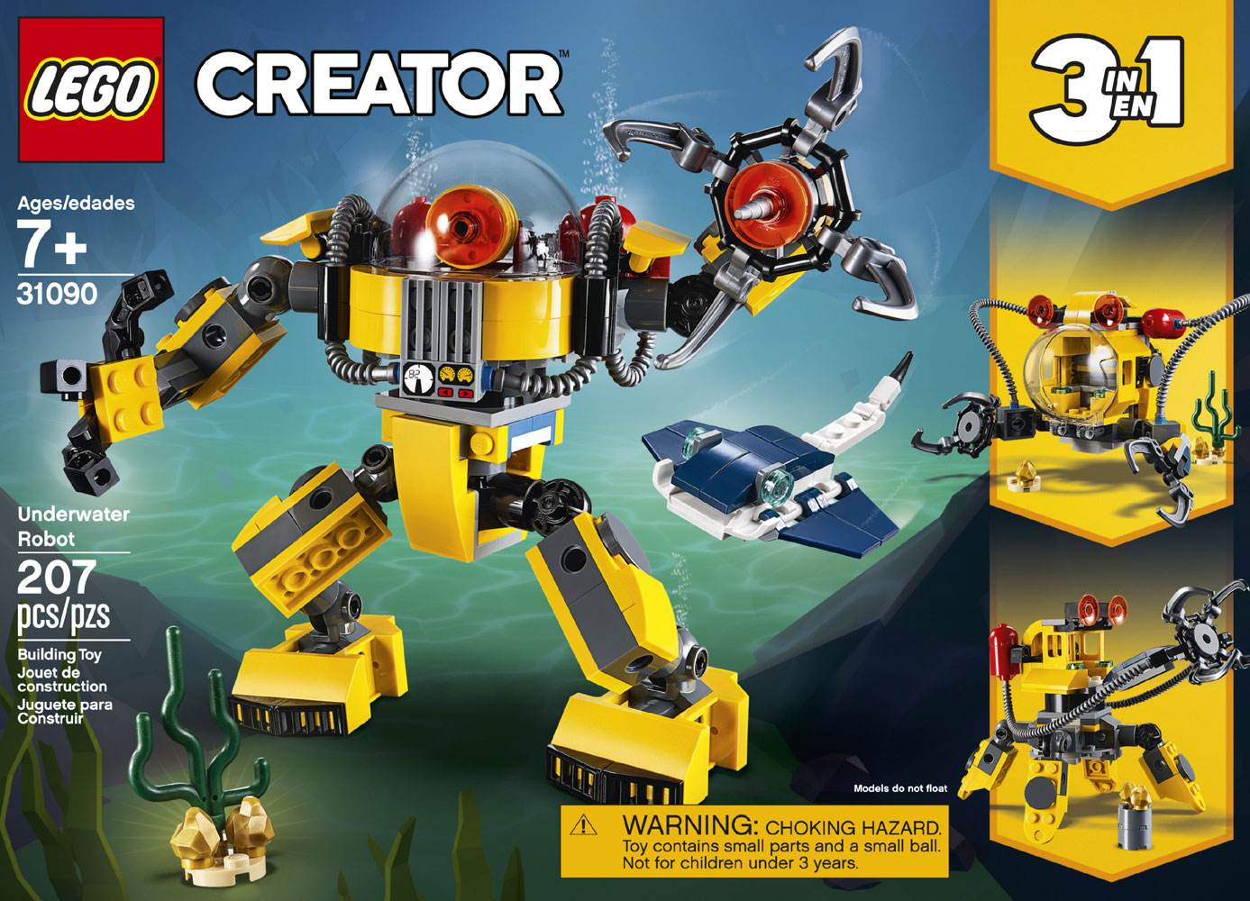 lego creator underwater robot 31090