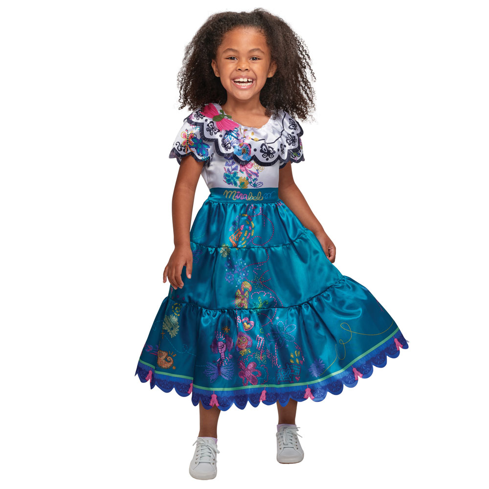 Tpandtl Magic Mirabel Costumes for Girls Dress Up & Role Play Fashion Outfit with Bag Short Style ZYXB022-B110 4-5 years 