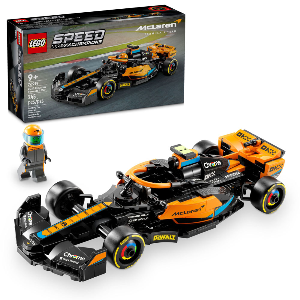 LEGO Speed Champions 2023 McLaren Formula 1 Race Car Toy