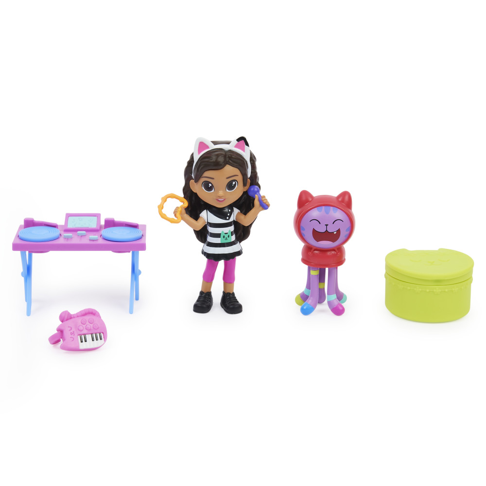 DreamWorks Gabby's Dollhouse, Kitty Karaoke Set with 2 Toy Figures, 2