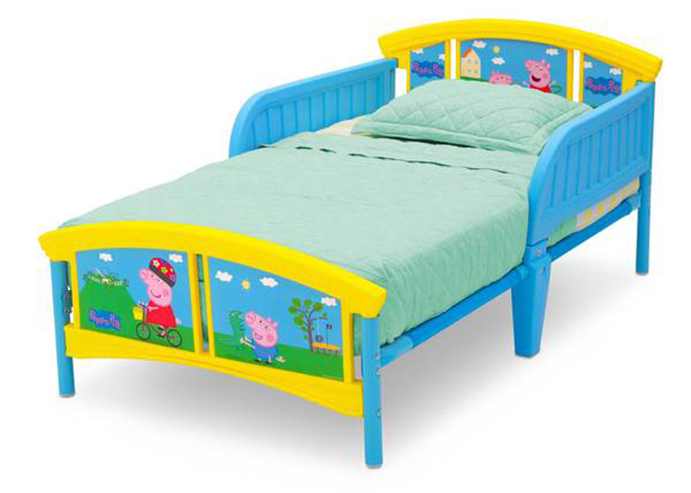 peppa pig toddler bed with storage and mattress