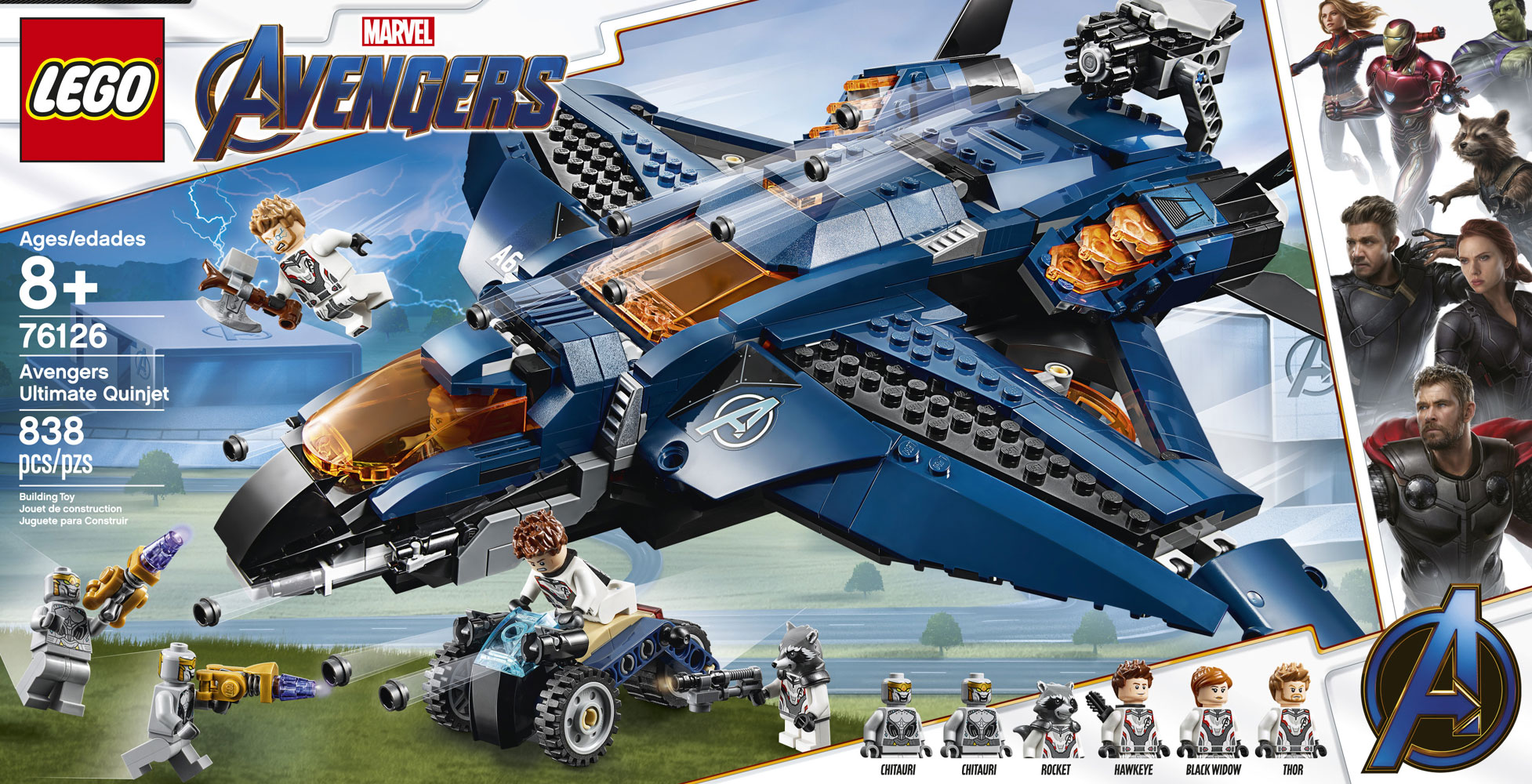lego avengers plane set