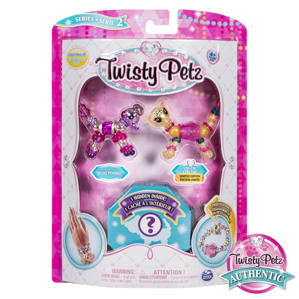 Twisty Petz, Series 2, Pack de 3 Bijoux à collectionner Rosie Poodle