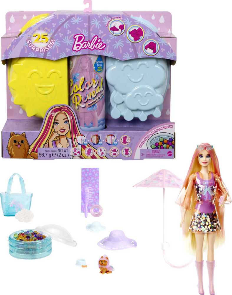 Barbie Color Reveal Sunshine and Sprinkles Doll and Accessories Toys