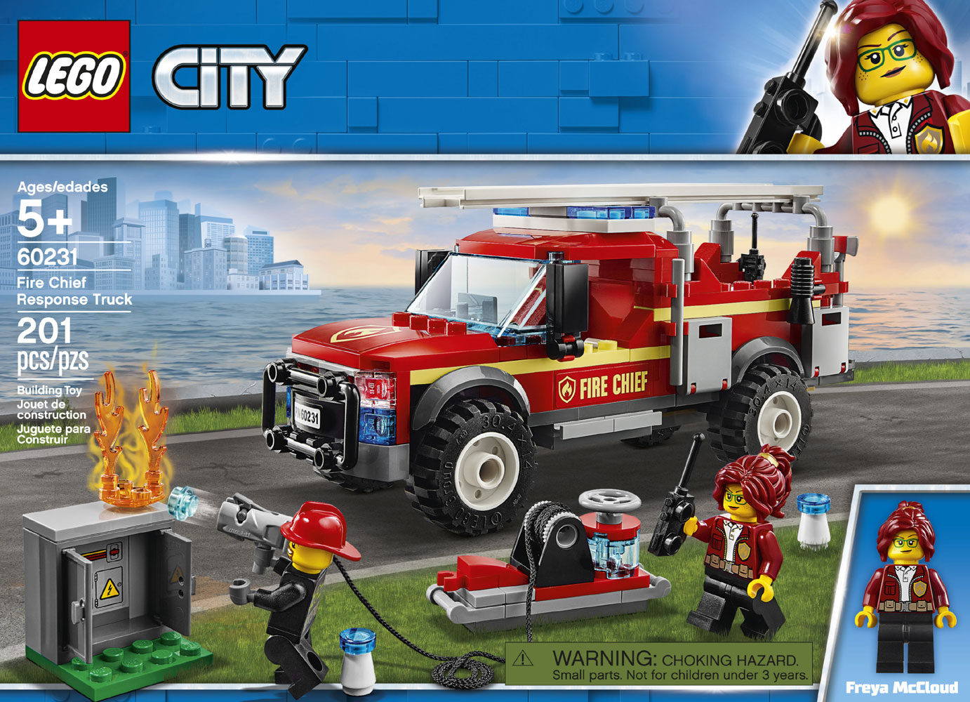 lego fire chief response truck