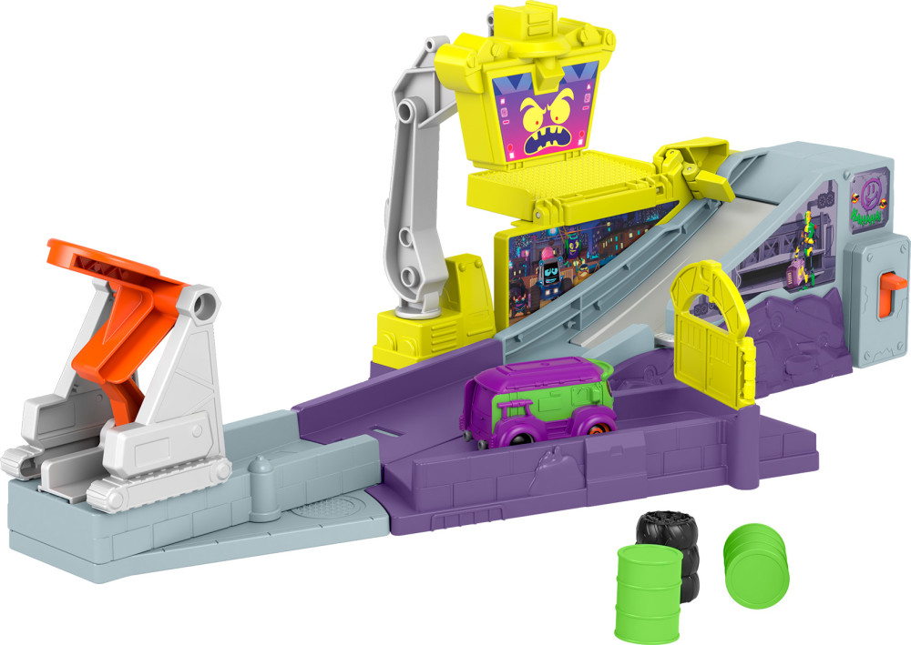 FisherPrice DC Batwheels Playset with Car Ramp and Launcher, Legion of