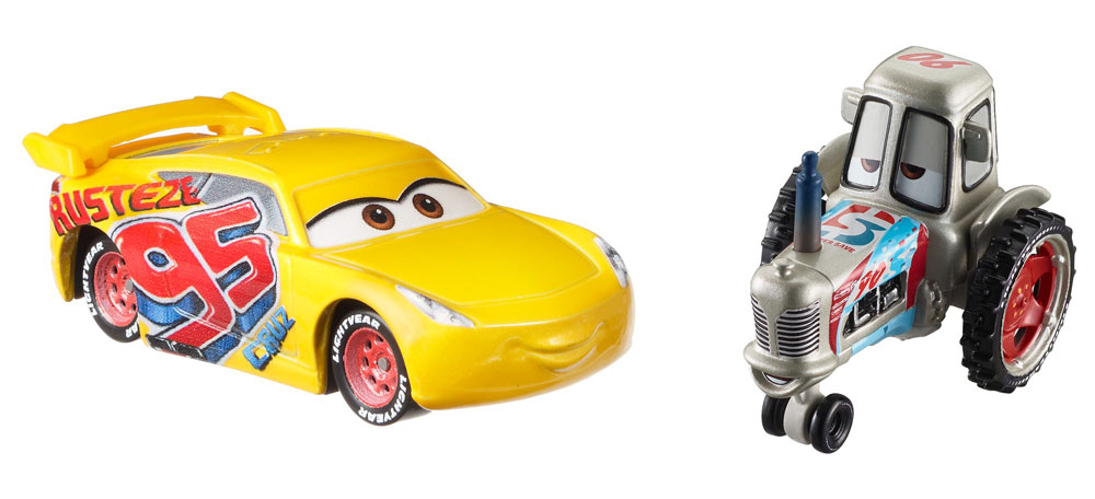 Disney/Pixar Cars Bumper Save Racing Tractor and Rust-eze Cruz Ramirez ...