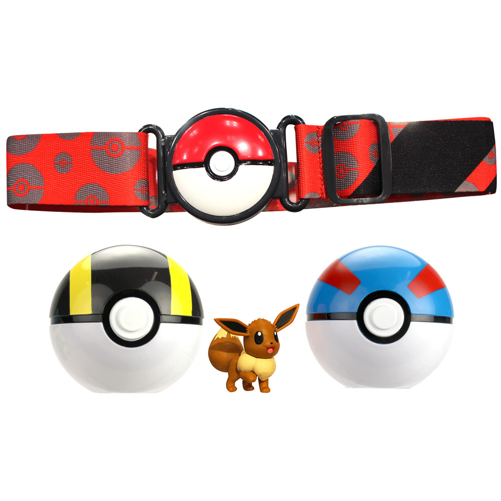 Pokémon Clip N Go Belt 2" Eevee 1, Pokeball Belt Set Toys R Us