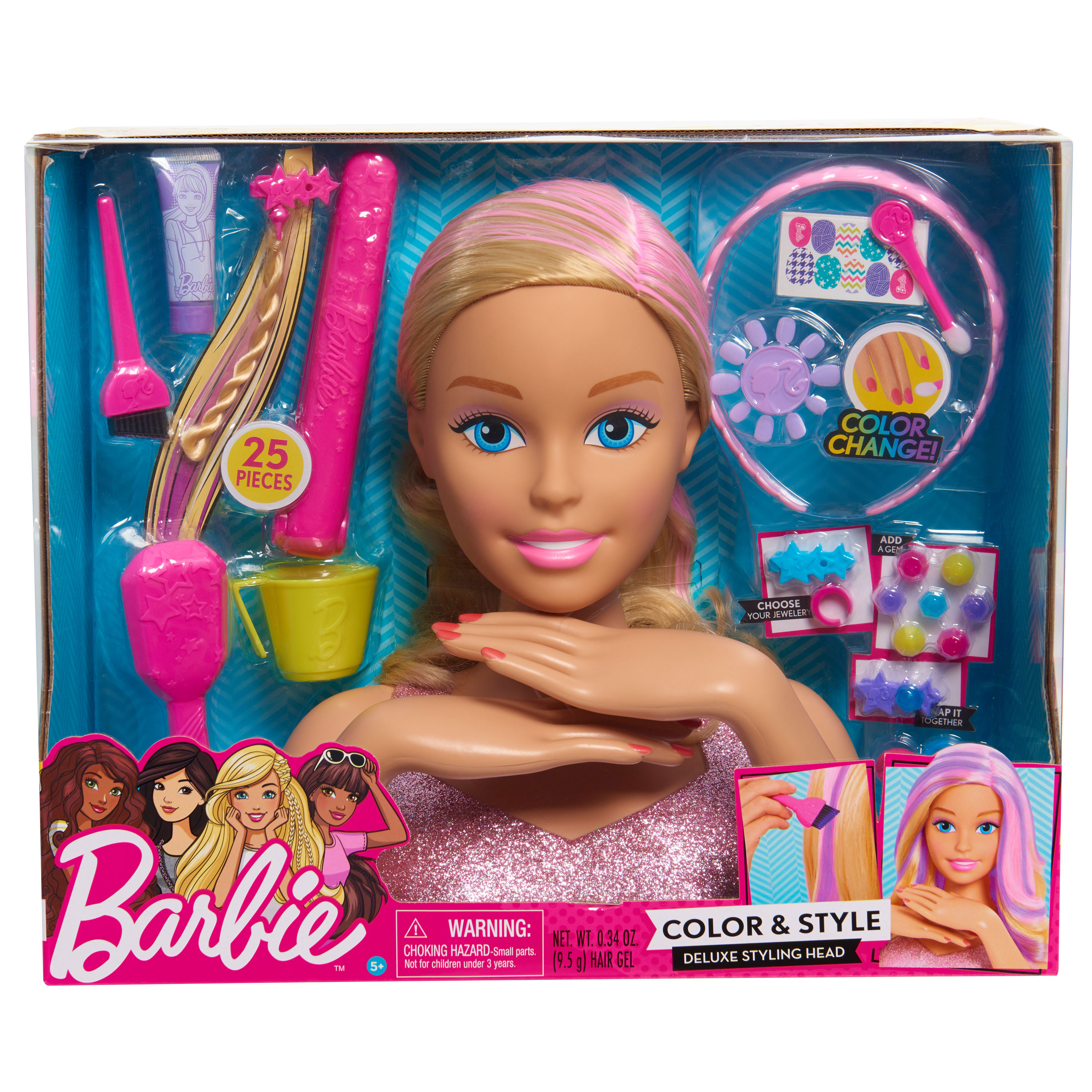 barbie makeup head