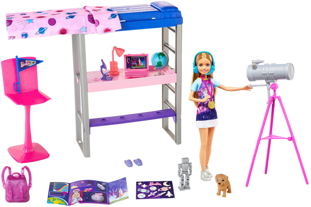 Barbie Space Discovery Stacie Doll and Bedroom Playset with Puppy and