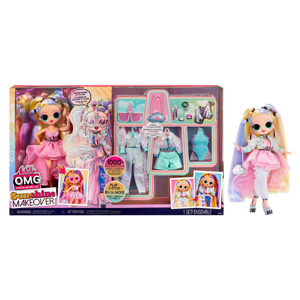 OMG Sunshine Makeover Switch Doll Color Change – L.O.L. Surprise