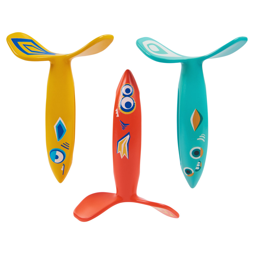 SwimWays Swirl Divers Kids Toys (3 Pack), Swimming Pool Accessories and