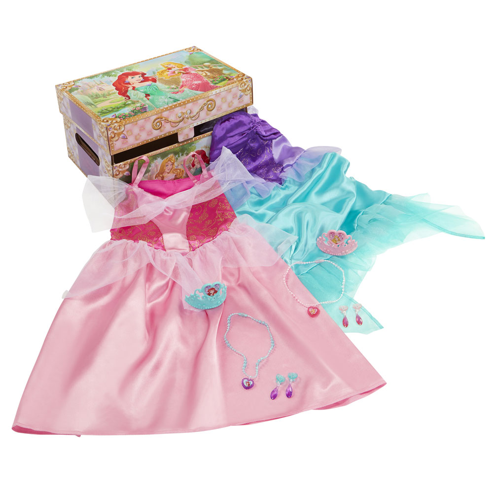 Disney Princess Ariel & Aurora Dress up Trunk Pretend Play Toys Toys