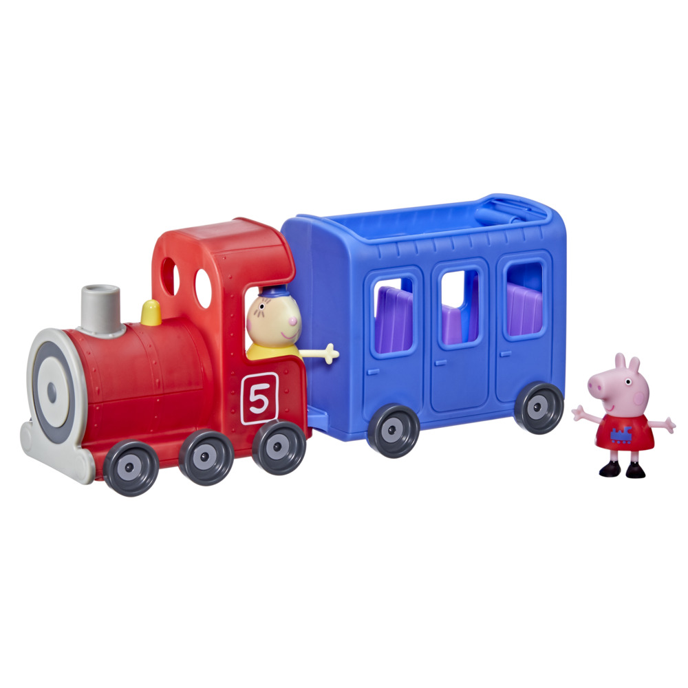 Peppa Pig Peppa's Adventures Miss Rabbit's Train 2-Part Detachable ...