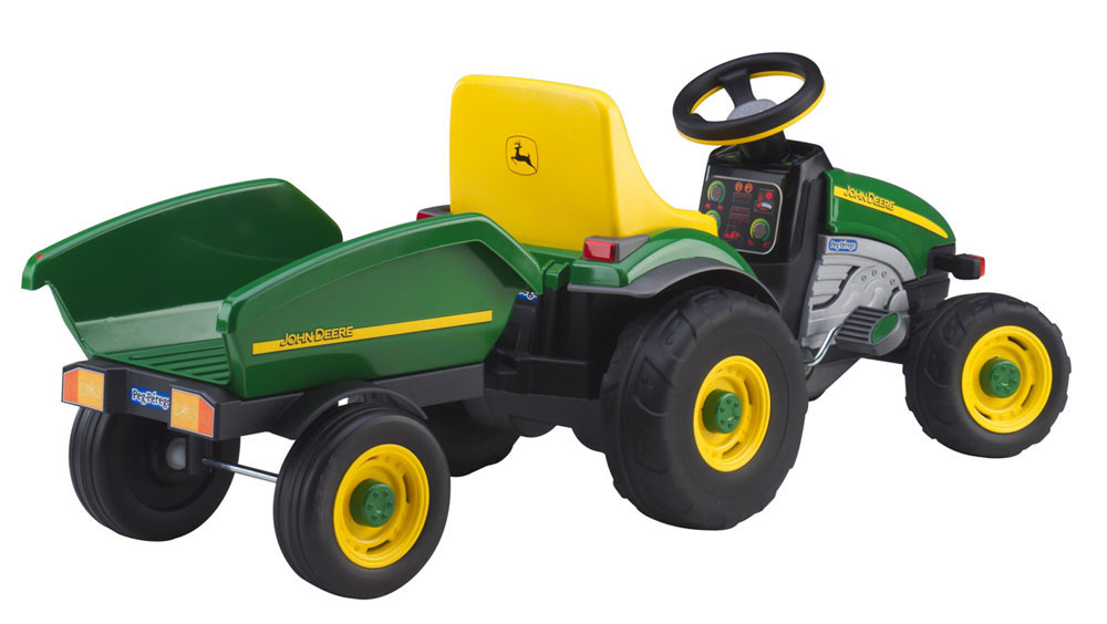 Peg Perego John Deere Farm Tractor with Trailer Toys R Us Canada